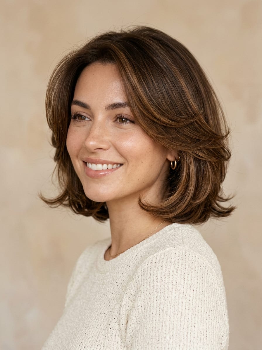 Gestufter Bob mit Blowout - Gestufter Bob